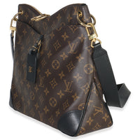 Black Monogram Canvas Odeon MM
