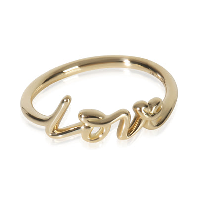 Yellow Gold  Mini Model Paloma Picasso Grafitti Love Ring