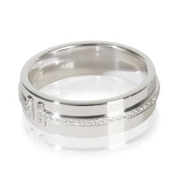 White Gold Diamond Tiffany T Wide Ring