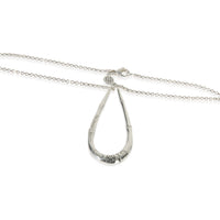 John Hardy Sterling Silver  Bamboo Teardrop Pendant sv