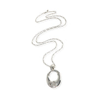 Sterling Silver Topaz Bamboo Necklace