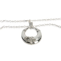 Sterling Silver Topaz Bamboo Necklace