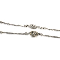 John Hardy Yellow Gold & Sterling Silver  Dot Station Necklace sv
