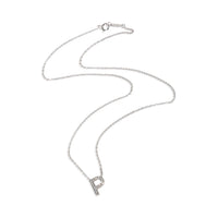 Tiffany & Co. Platinum Diamond Initial P Pendant pv