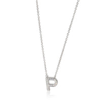 Sterling Silver Diamond Initial P Pendant