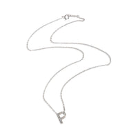 Sterling Silver Diamond Initial P Pendant