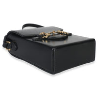 Black Boarded Plutone Calfskin Mini Horsebit 1955 Crossbody Bag