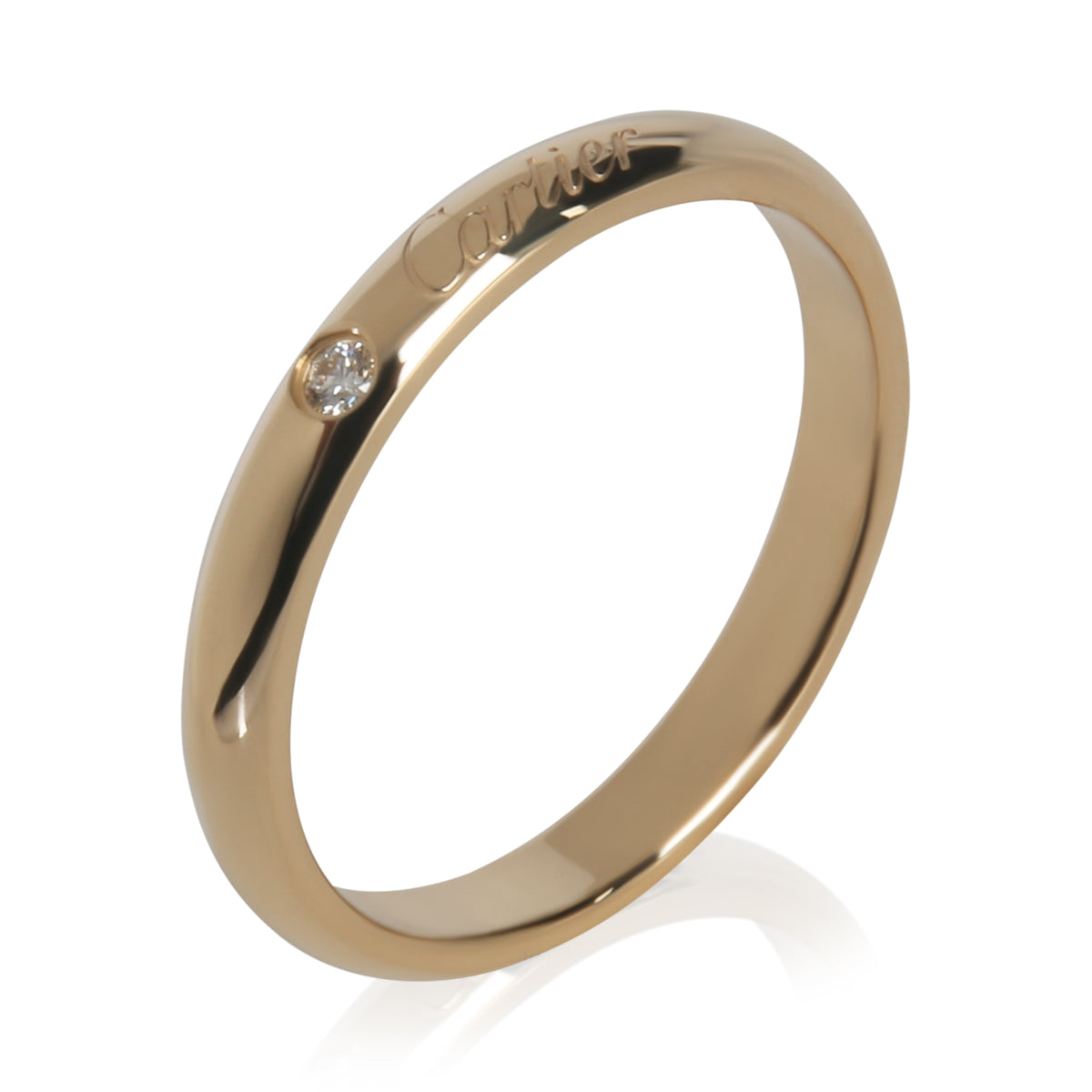 Cartier Yellow Gold Diamond C de  Band clasp