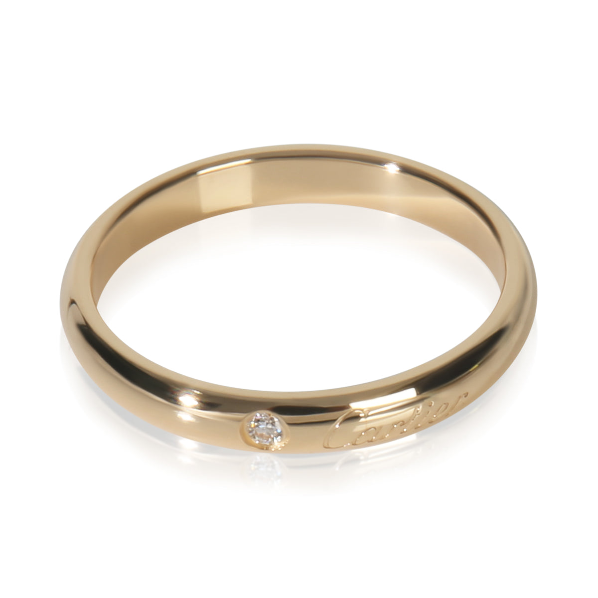 Cartier Yellow Gold Diamond C de  Band fv