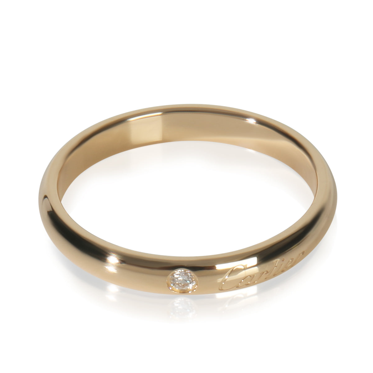 Cartier Yellow Gold Diamond C de  Band pv