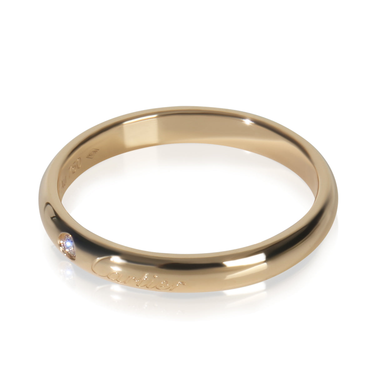 Cartier Yellow Gold Diamond C de  Band sv