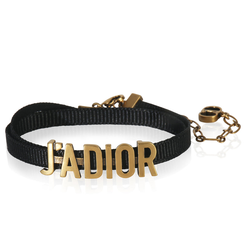 Gold-Plated  Ribbon JAdior Choker Necklace