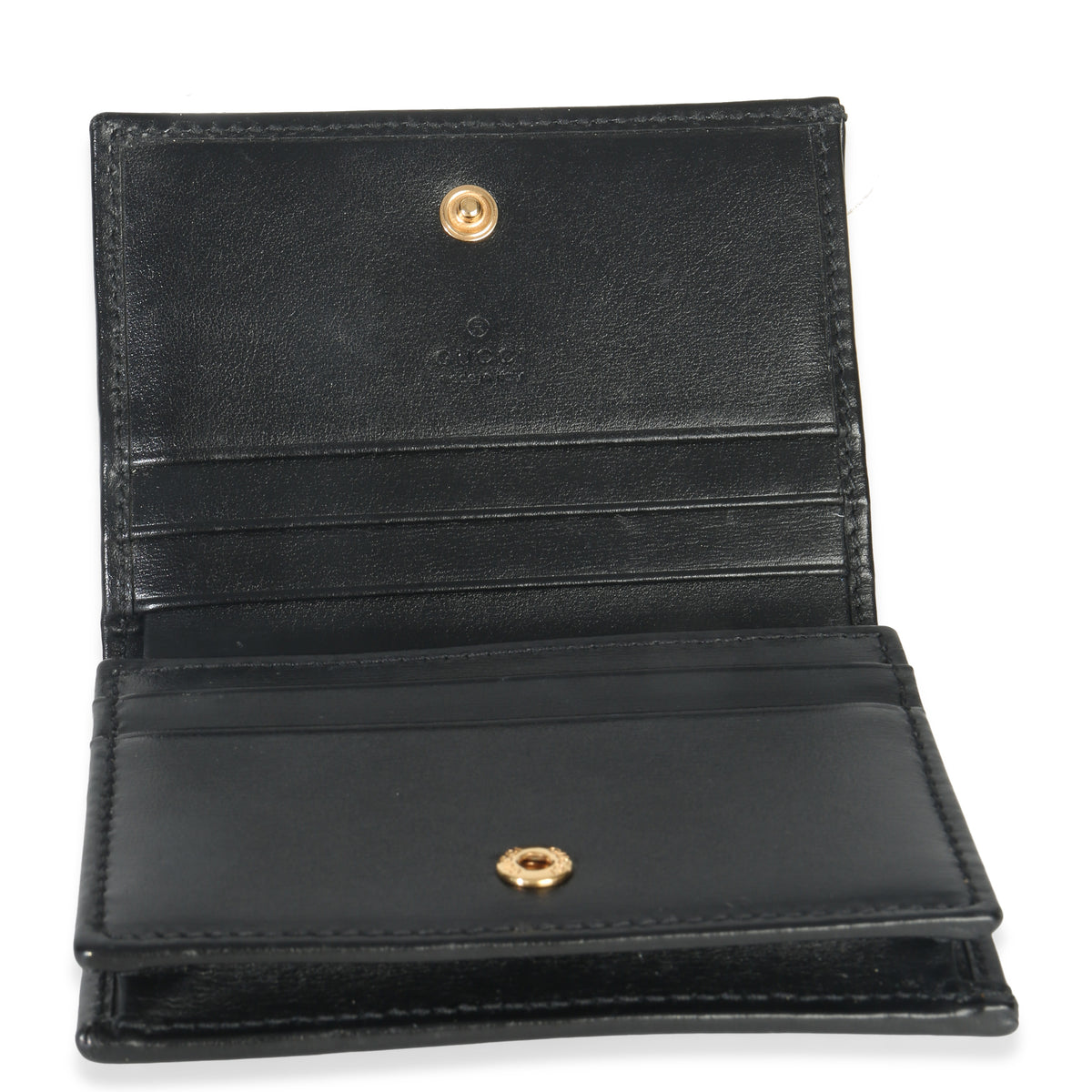 Gucci Black Calfskin Horsebit 1955 Card Case Handbag av