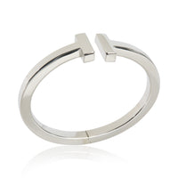 Sterling Silver  Tiffany T Square Hinged Bracelet
