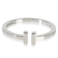 Sterling Silver  Tiffany T Square Hinged Bracelet