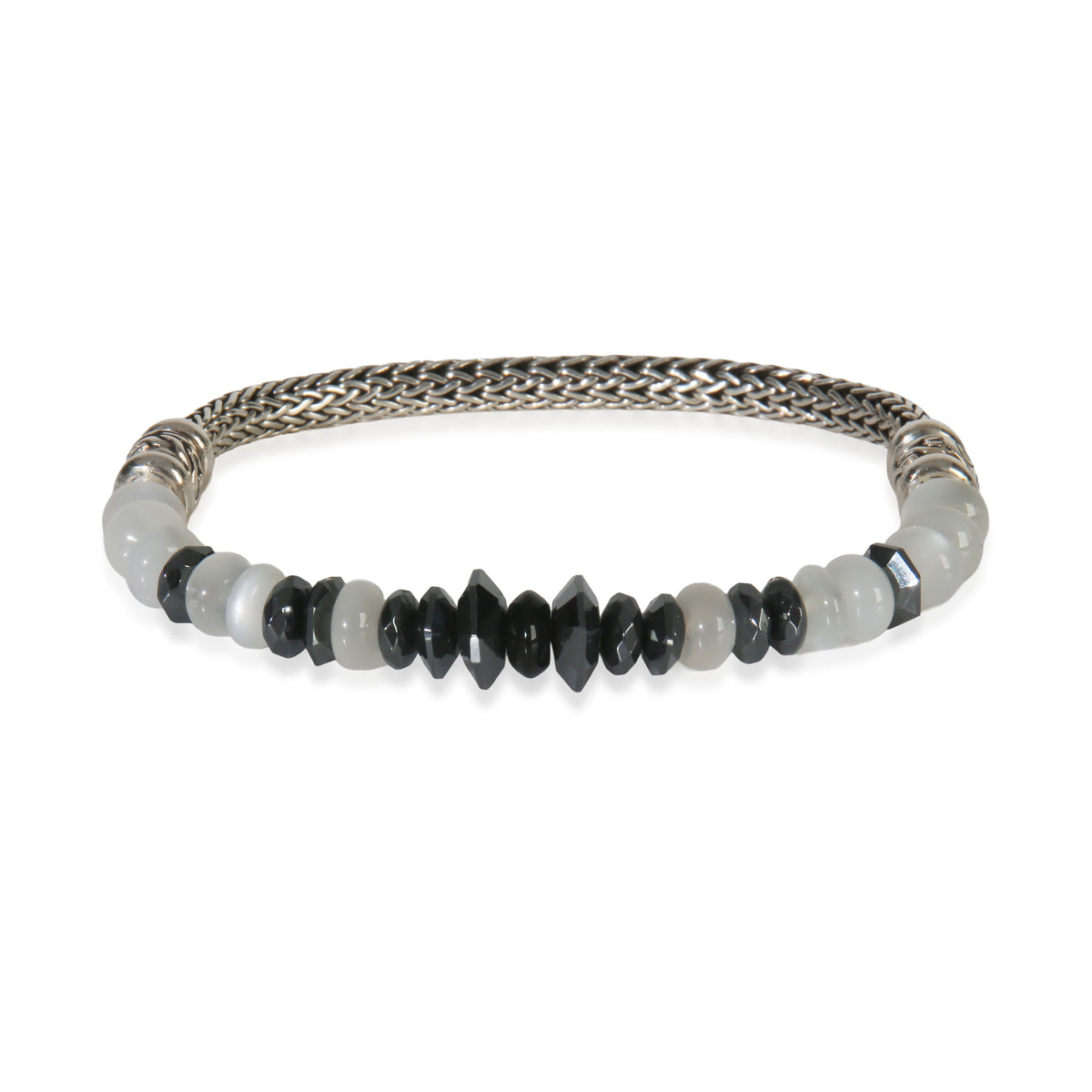 Sterling Silver  Icon Bead Bracelet