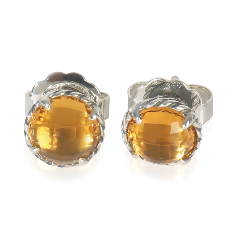 Sterling Silver Citrine Chatelaine Earrings