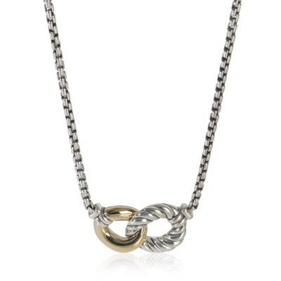 Yellow Gold & Sterling Silver  Belmont Necklace