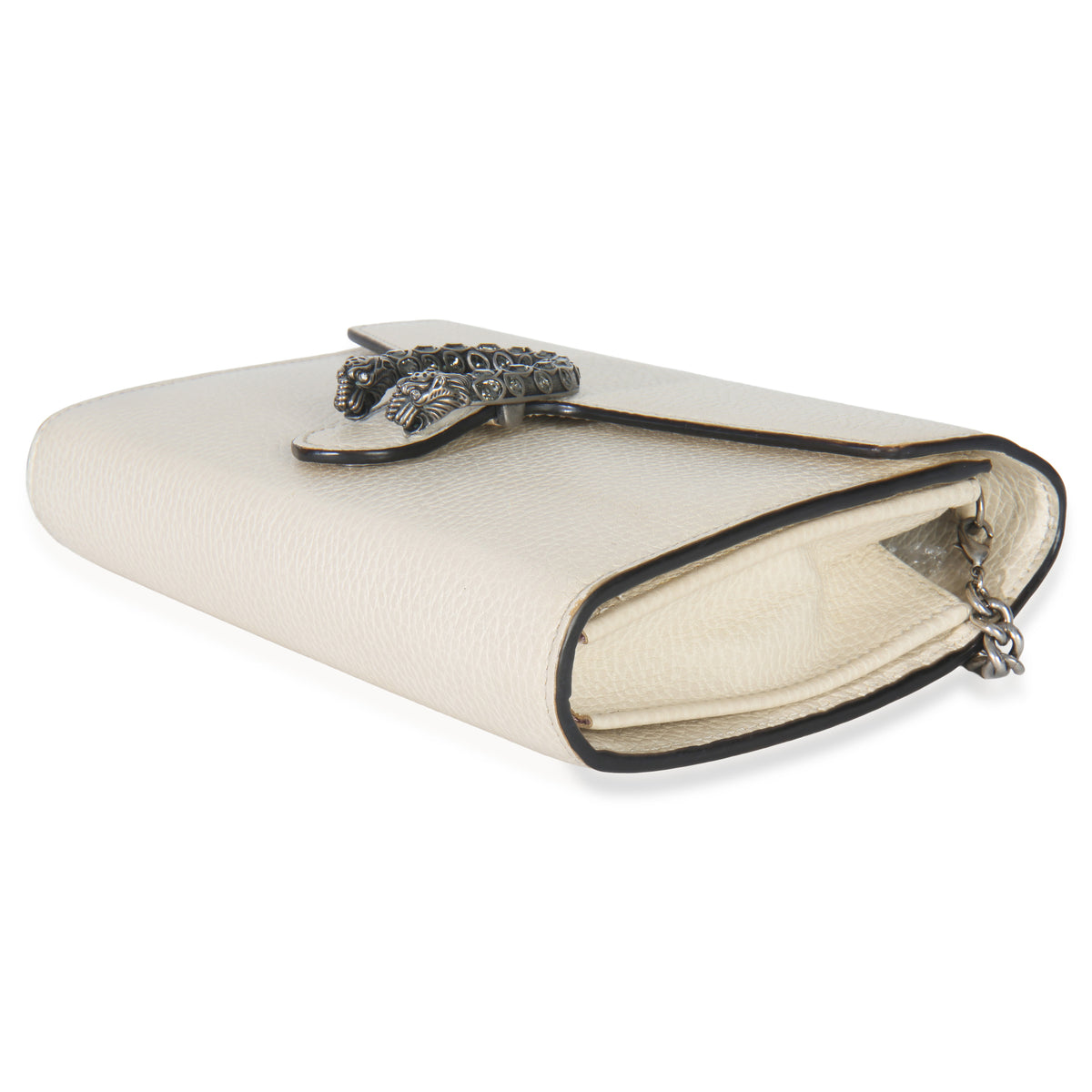 Gucci Mystic White Dollar Calfskin Mini Dionysus Chain Wallet Handbag box