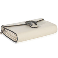 Gucci Mystic White Dollar Calfskin Mini Dionysus Chain Wallet Handbag clasp
