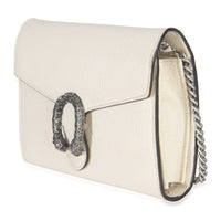 Gucci Mystic White Dollar Calfskin Mini Dionysus Chain Wallet Handbag sv