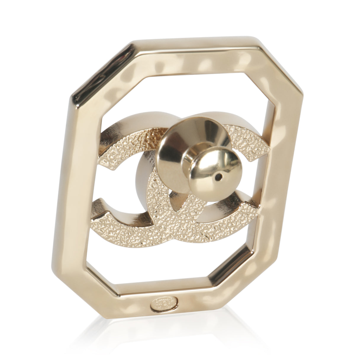 Chanel Gold Plated  2023 Faux Pearl & Strass CC Brooch pv