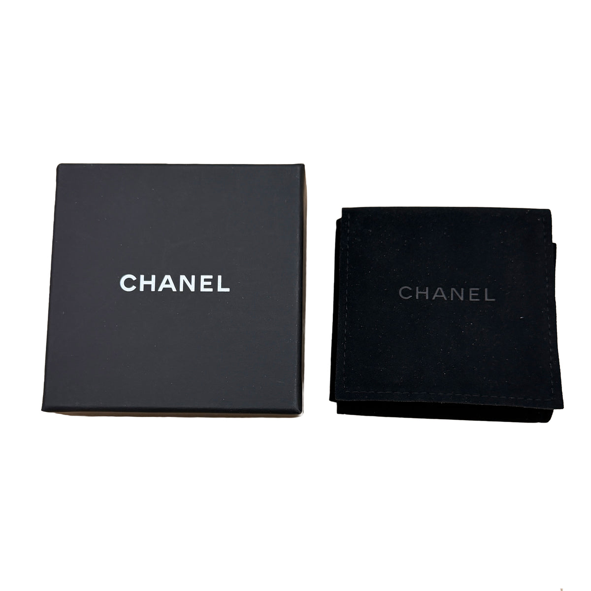 Gold-Plated  2023 Faux Pearl & Strass CC Brooch