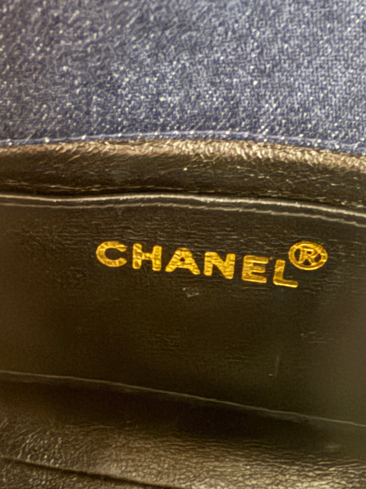 Chanel Vintage Blue Quilted Denim Mini Single Flap Bag Handbag ad3