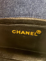 Chanel Vintage Blue Quilted Denim Mini Single Flap Bag Handbag ad3