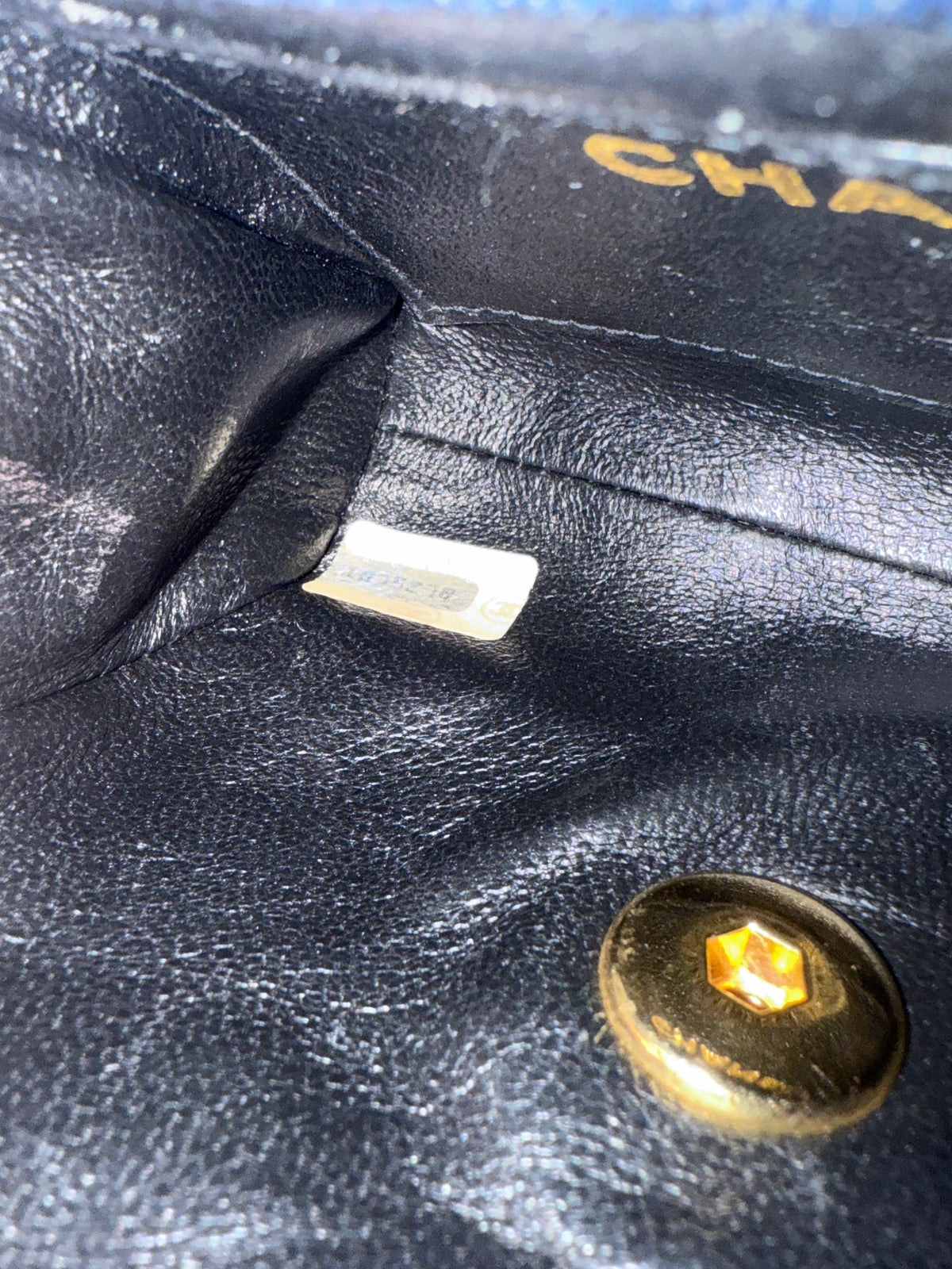 Chanel Vintage Blue Quilted Denim Mini Single Flap Bag Handbag ad4