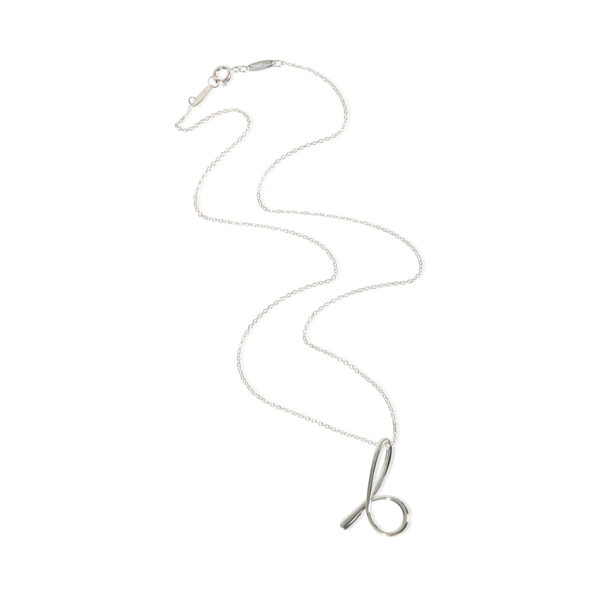 Sterling Silver  Elsa Peretti Small Alphabet Pendant