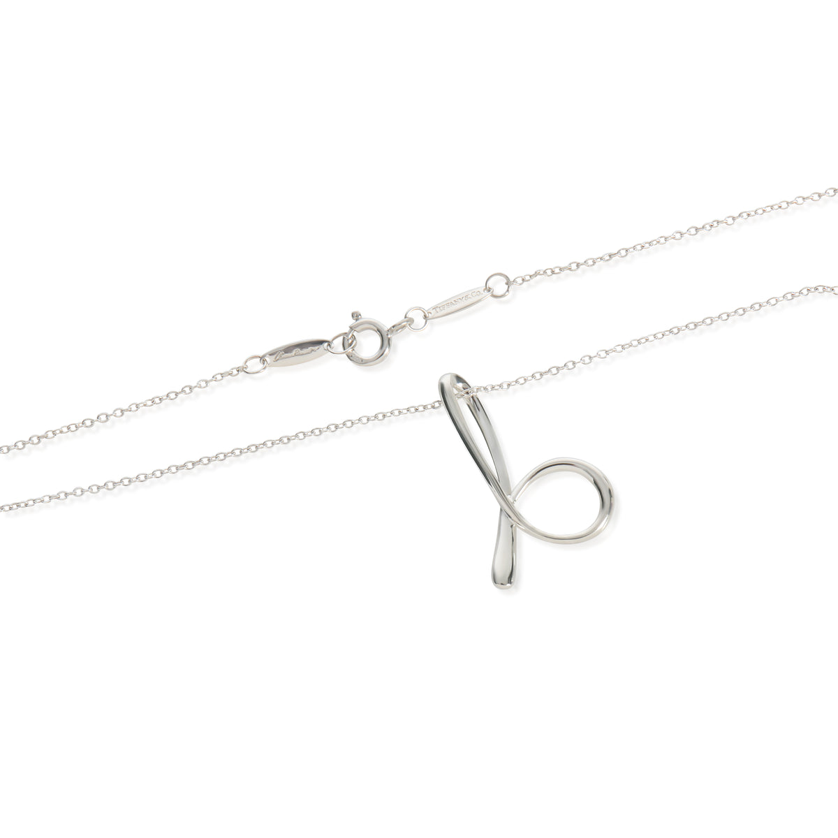 Sterling Silver  Elsa Peretti Small Alphabet Pendant