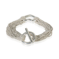 Sterling Silver  Multi Strand Heart Bracelet