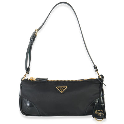Prada Black Tessuto Nylon Re Edition 2002 Handbag fv