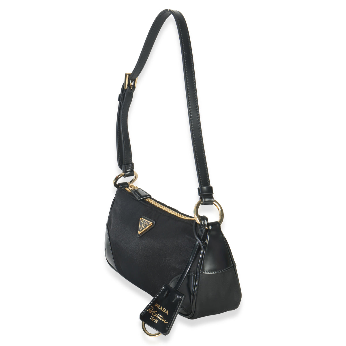Prada Black Tessuto Nylon Re Edition 2002 Handbag sv