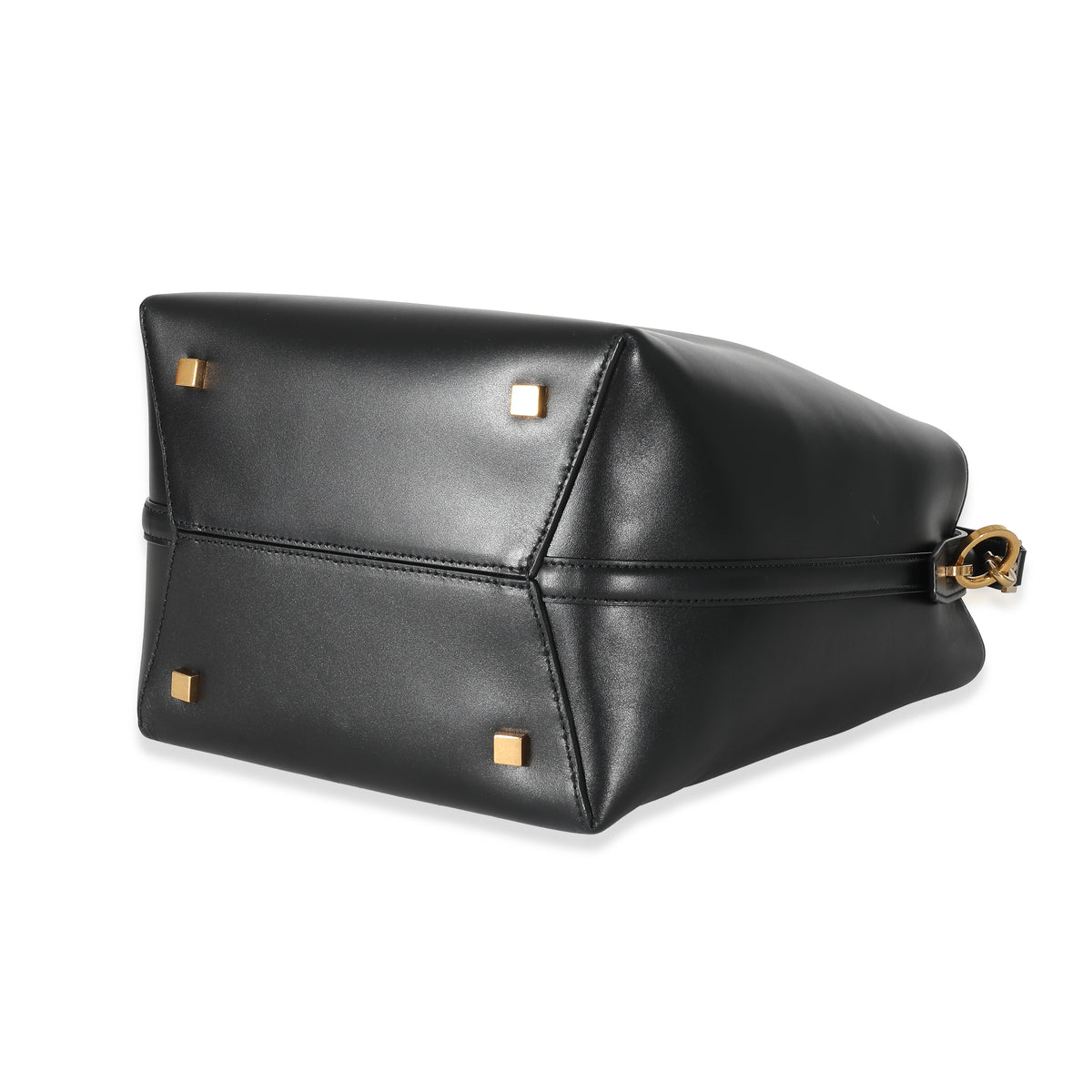 Saint Laurent Black Shiny Calfskin Small Le 37 Bucket Bag Handbag bv