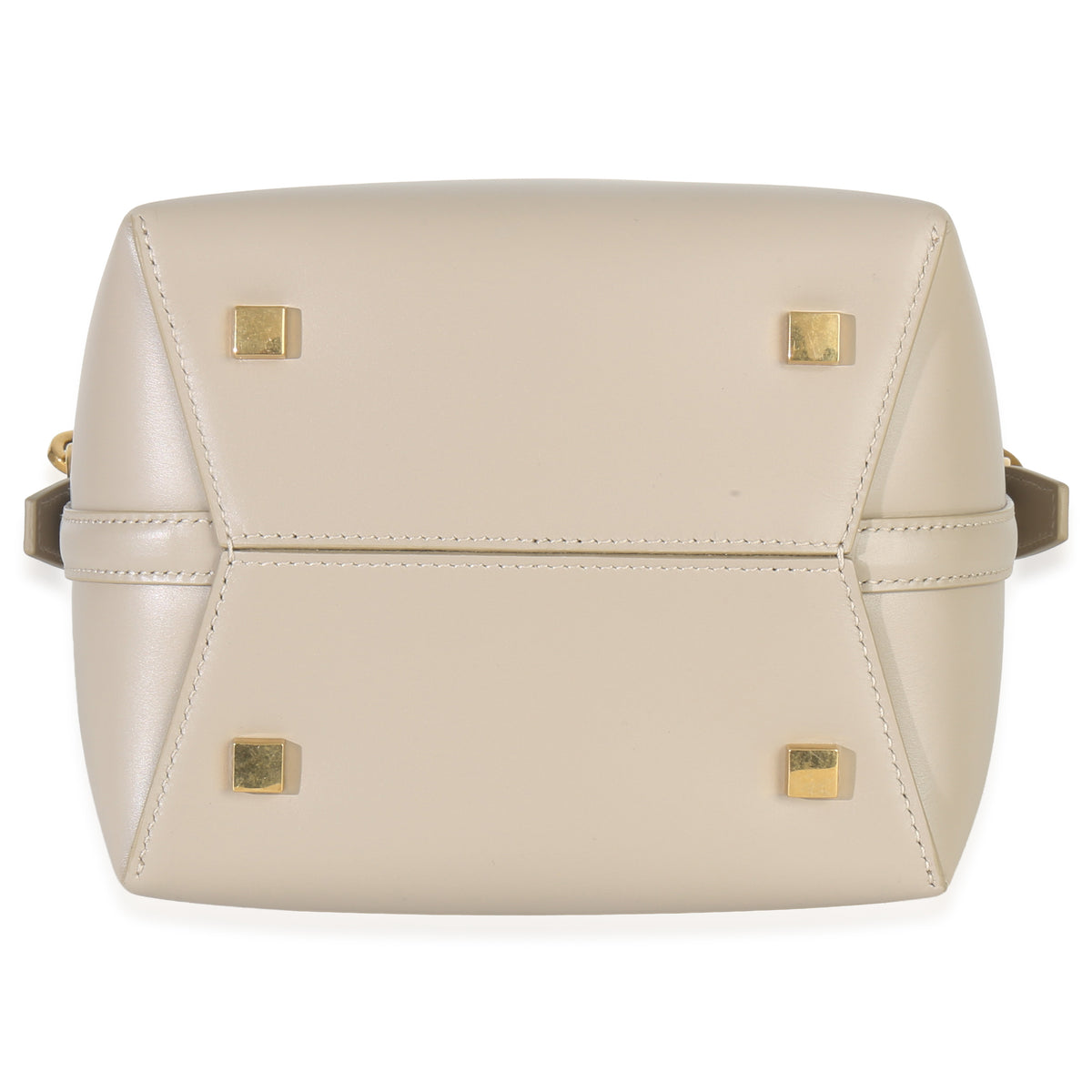Saint Laurent Beige Shiny Calfskin Small Le 37 Bucket Bag Handbag stamp