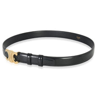 Black Taurillon Calfskin Medium 25mm Triomphe Belt 75