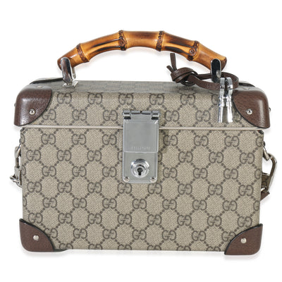 Beige GG Supreme Monogram Globe Trotter Beauty Case