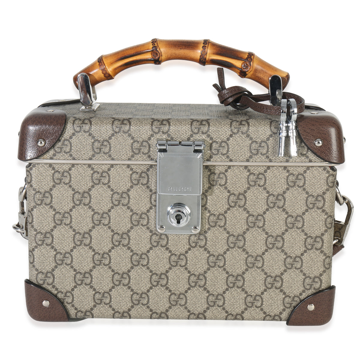 Beige GG Supreme Monogram Globe Trotter Beauty Case