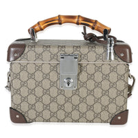 Beige GG Supreme Monogram Globe Trotter Beauty Case