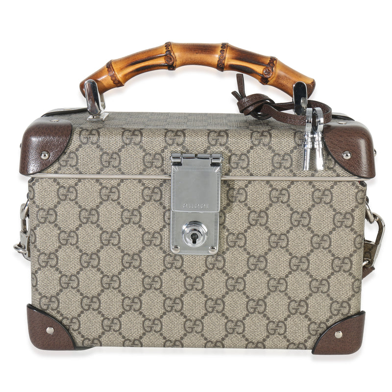 Beige GG Supreme Monogram Globe Trotter Beauty Case