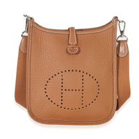 Hermès Gold Clemence Mini Evelyne TPM PHW Handbag id