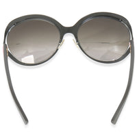 Black Pink Metal Diorelle Oversized Sunglasses