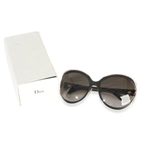 Black Pink Metal Diorelle Oversized Sunglasses