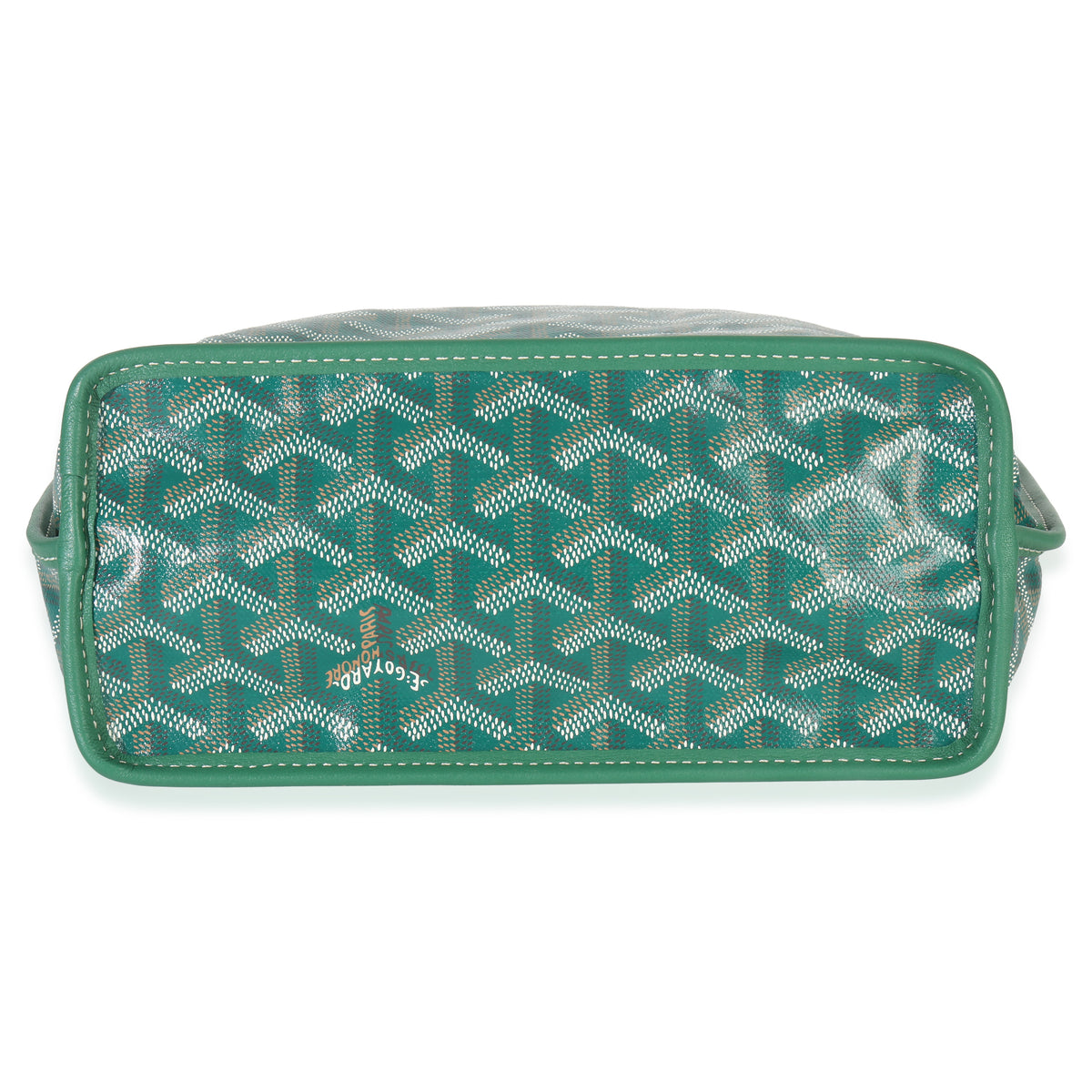 Goyard Green ine Canvas Reversible Mini Anjou Handbag stamp