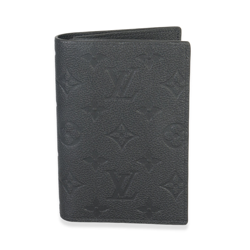 Black Monogram Empreinte Passport Holder