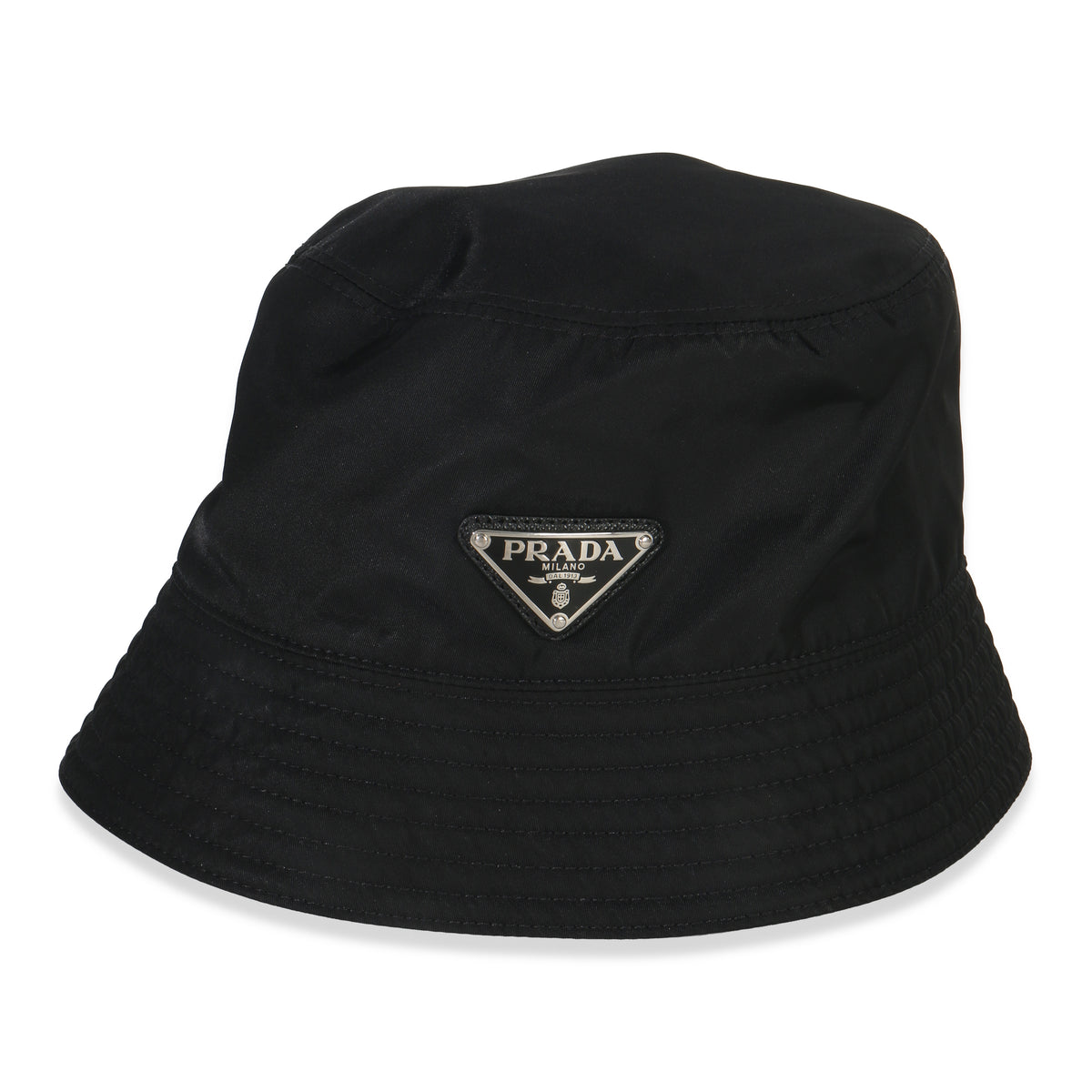 Black Re-Nylon Logo Bucket Hat S
