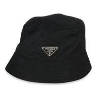 Black Re-Nylon Logo Bucket Hat S