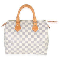 Louis Vuitton Damier Azur Canvas Speedy 25 Handbag bv